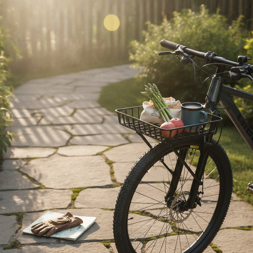 Cycling Commute Gear - Cestino Anteriore in Alluminio Leggero, Accessorio