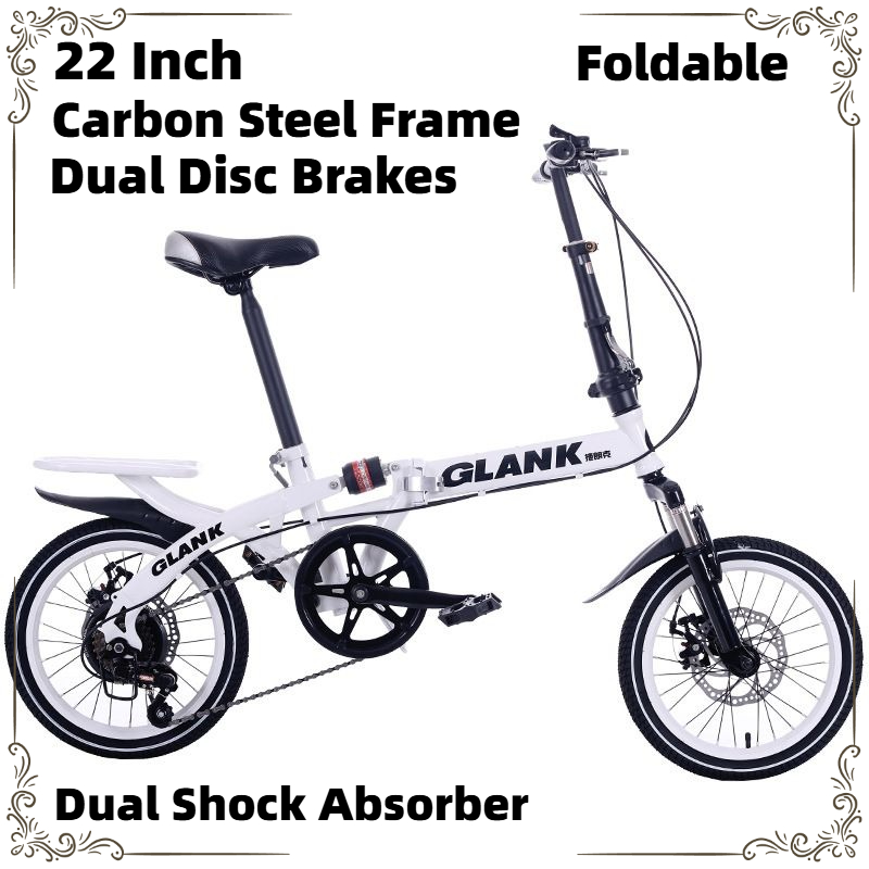 Cycling Commute Speed - Bicicletta Pieghevole da 22 Pollici per