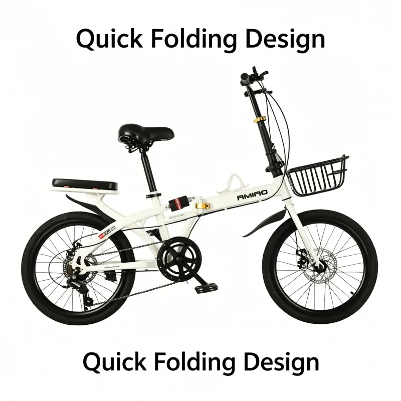 Commuting With Bike - Bicicletta Pieghevole 20 Pollici con Ruote