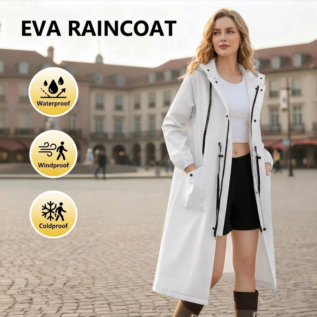 Giacca Antipioggia Lunga da Do - Cycling Rain Jacket Commute recensione e prezzo