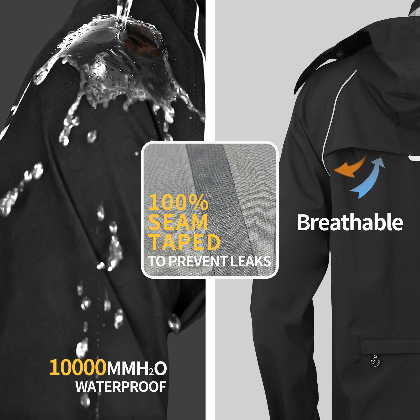 WOSAWE Giacca antipioggia rifl - Cycling Rain Jacket Commute recensione e prezzo